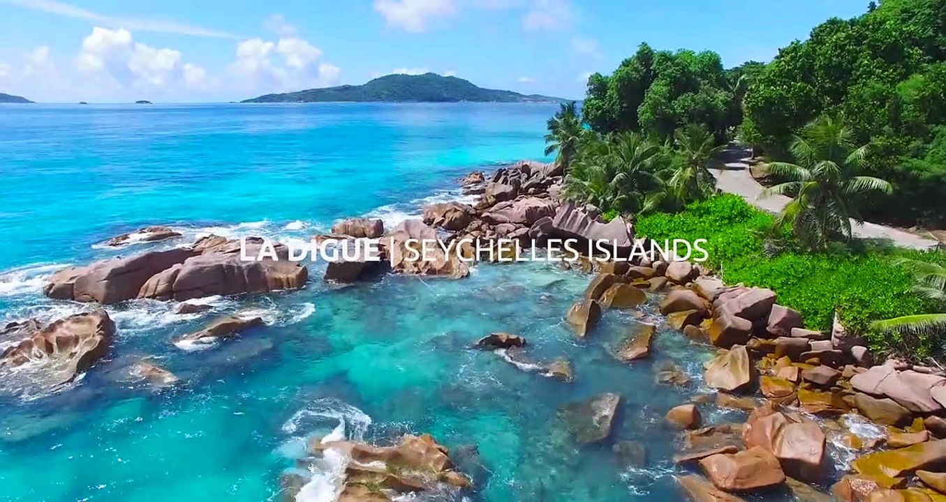 Seychelles 4k drone - La Digue Islands