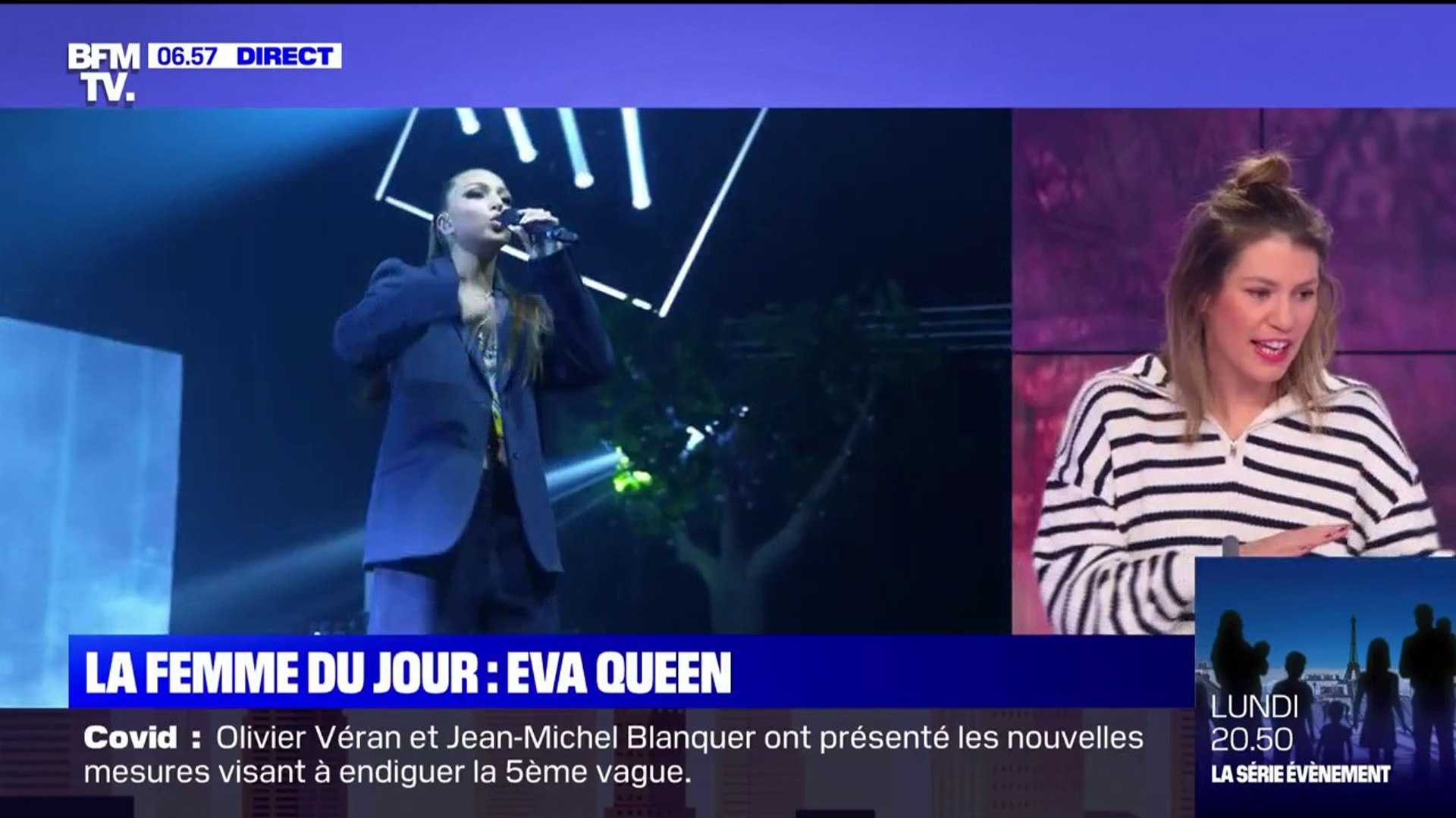 Cannes: Avec 135 millions de vues sur , la jeune chanteuse Eva Queen  assume la «stratégie» qui l'a menée là