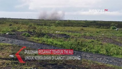 Puluhan Pesawat Tempur TNI AU Unjuk Kebolehan di Langit Lumajang