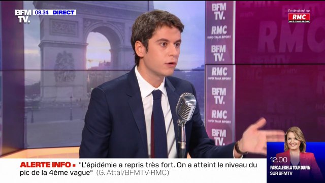 Gabriel Attal sur les centres de vaccination: On estime que dans les prochaines semaines on va en rouvrir 300 pour renforcer l'offre de vaccination