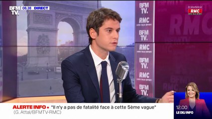 Gabriel Attal: "Un nouveau protocole sanitaire en entreprise va être publié lundi"