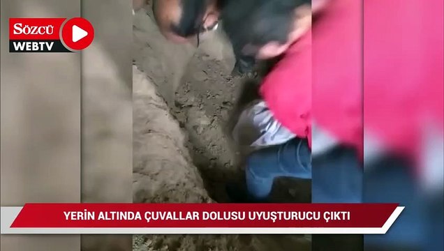 Uyuşturucu deposuna çevrilen evde yerin metrelerce altına gömülmüş 45 kilo uyuşturucu çıktı