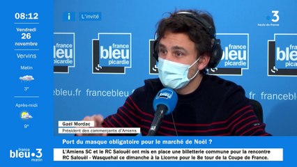 Marché de Noël à Amiens : "Le pass sanitaire, c'est irréalisable", estime Gaël  Mordac