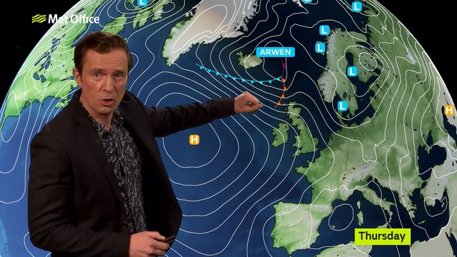 Storm Arwen to bring wind and snow | UK weather from the Met Office 25 November 2021