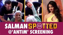 Salman Khan Spotted Spending Quality Time With Fans at Antim's Screening | Oneindia