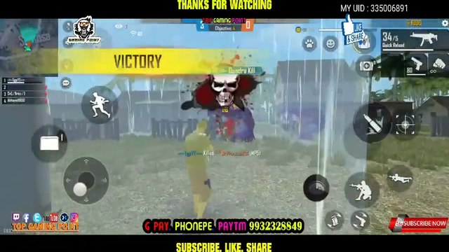 QUADRA KILLS IN CLASH SQUAD RANK (GARENA FREE FIRE) Top Gaming Point TgpYT TgpArmy