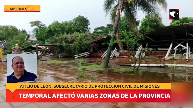 Temporal afectó varias zonas de la provincia