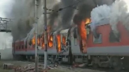 Udhampur Durg Express catches fire in MP’s Morena