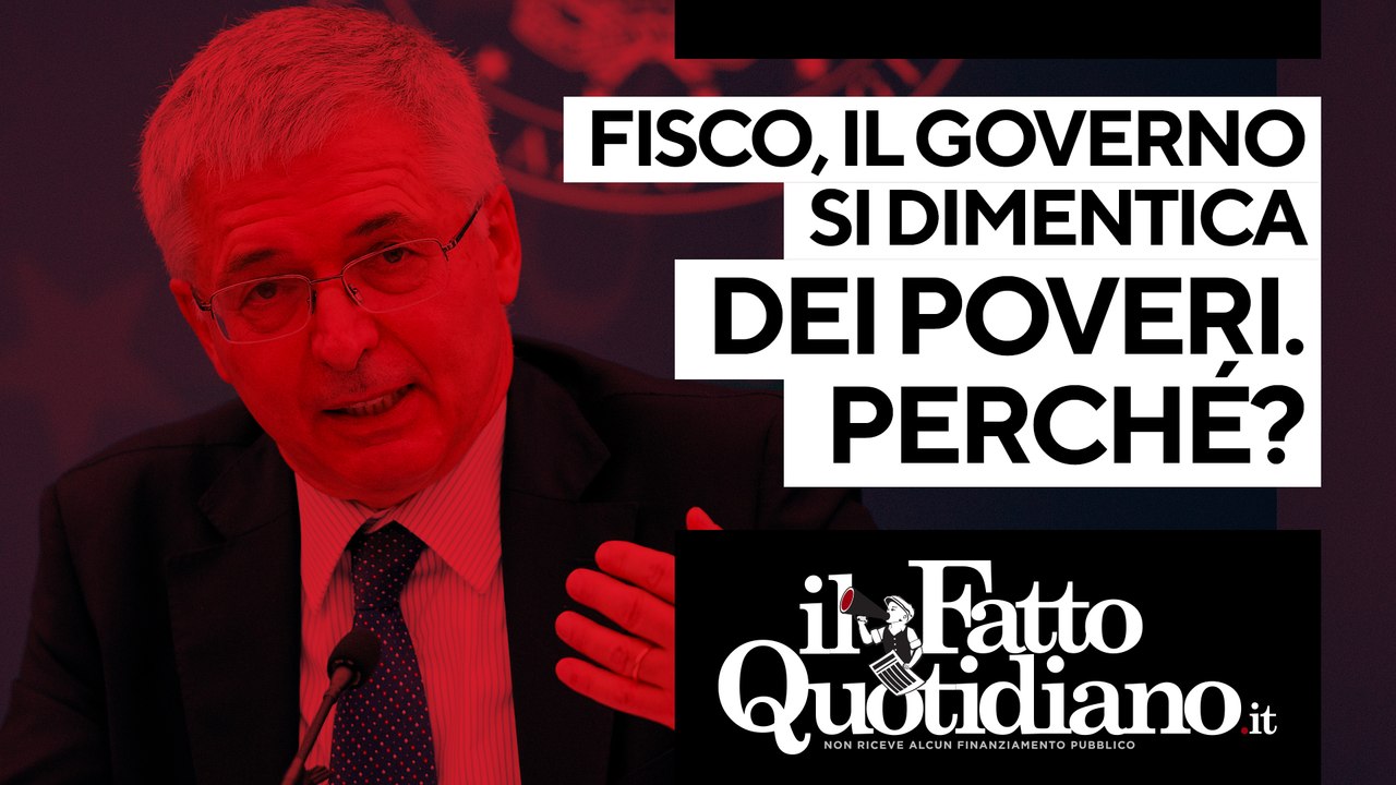 Fisco, il governo si dimentica i poveri. Perché? Alle 16.15 segui la diretta con Peter Gomez
