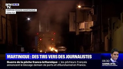 Des journalistes attaqués en Martinique - BFMTV
