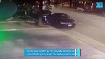 Tenía casi cuatro veces más de alcohol de lo permitido y terminó chocando a siete autos