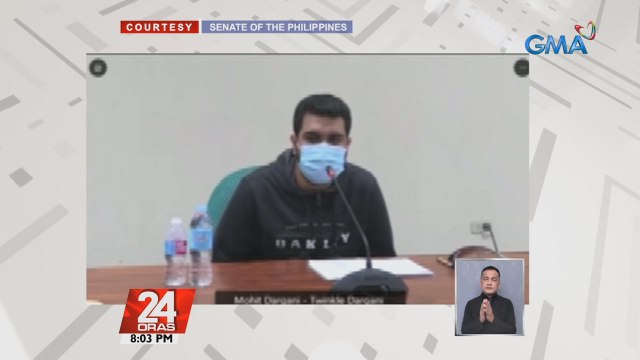 Mohit Dargani, naging emosyonal sa pagdinig ng Senado; Itinangging nagtangka silang tumakas ng kaniyang kapatid | 24 Oras