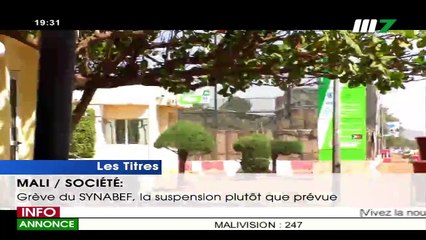 JT BAMBARA 19H30 DU 25 NOVEMBRE 2021