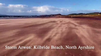 Storm Arwen hits the west coast of Scotland