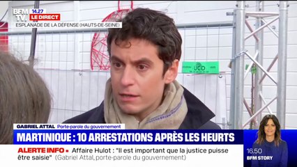 Gabriel Attal sur la Guadeloupe et la Martinique: "Il faut une fermeté absolue, on a renforcé nos moyens de police et de gendarmerie"