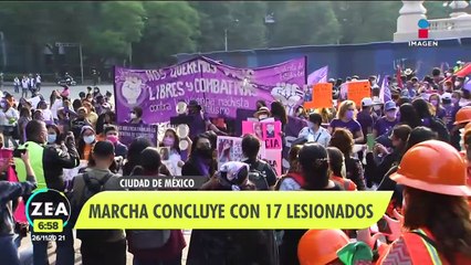 Así se vivió la marcha por el 25N en la CDMX