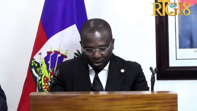 Seremoni enstalasyon Jean Victor Généus kòm nouvo minis afè etranjè li ranplase Dr. Claude Joseph