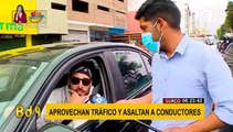 Surco: aprovechan tráfico y asaltan a conductores