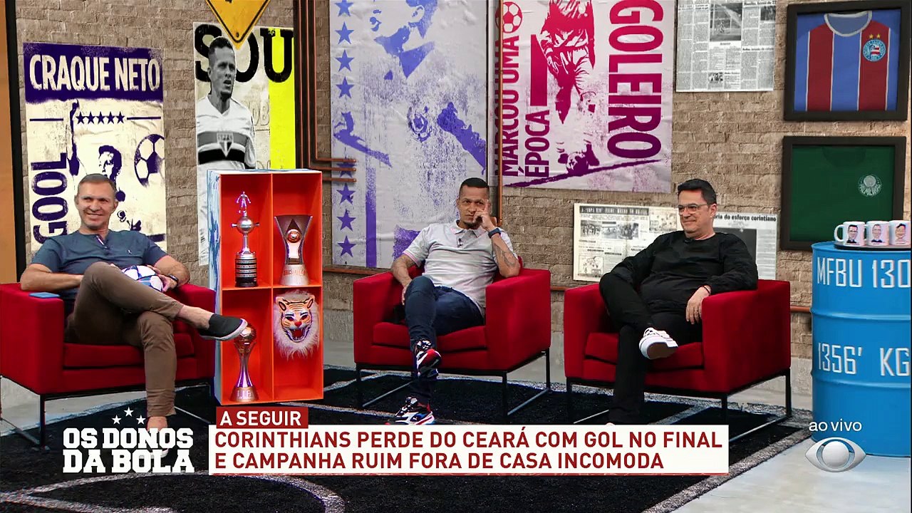 Um dirigente do Corinthians que foi machista acompanhou a equipe no jogo de ontem, contra o Ceará... Motivo para o Craque Neto DETONAR o babaca e cobrar atitudes do presidente Duílio.#OsDonosdaBola