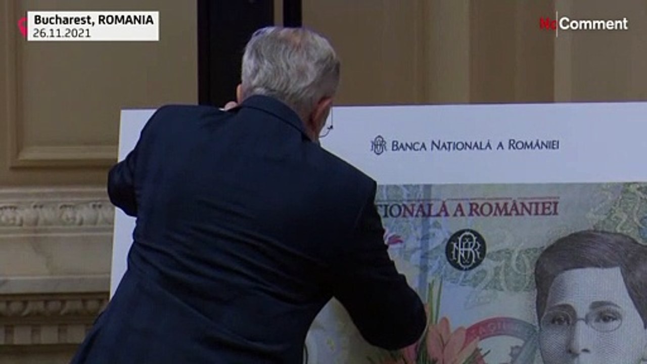 Romanian National Bank launches first banknote with female personality