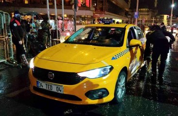 Taksim'de helikopter destekli huzur uygulaması