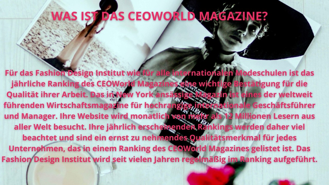 Fashion Design Institut erneut eine der weltbesten Modeschulen