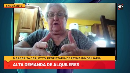 Alta demanda de alquileres en San vicente