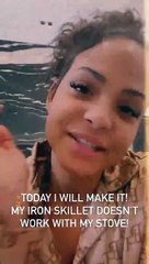 Christina Milian en direct de sa cuisine.