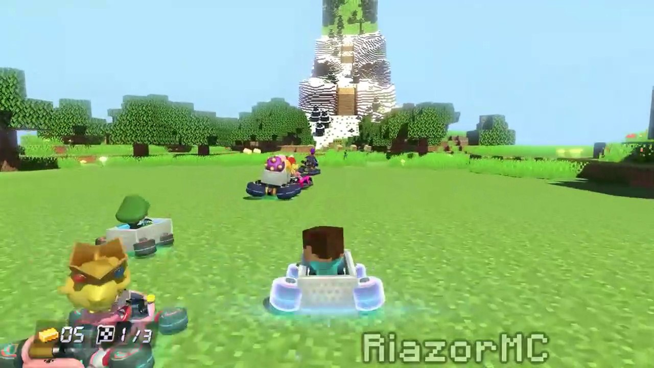 Mario Kart but it is MInecraft