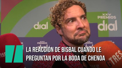 La cara de Bisbal cuando le preguntan por la boda de Chenoa