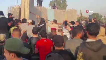 Irak'ta seçim sonuçlarına itiraz eden İran yanlısı gruplardan Yeşil Bölge'yi basma girişimi