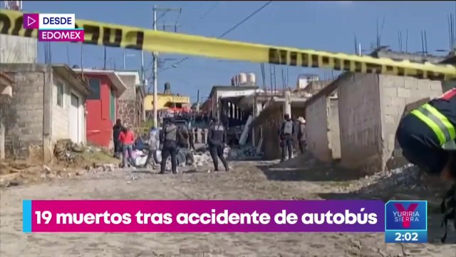 Accidente de autobús en Joquicingo, Edoméx, deja 19 muertos