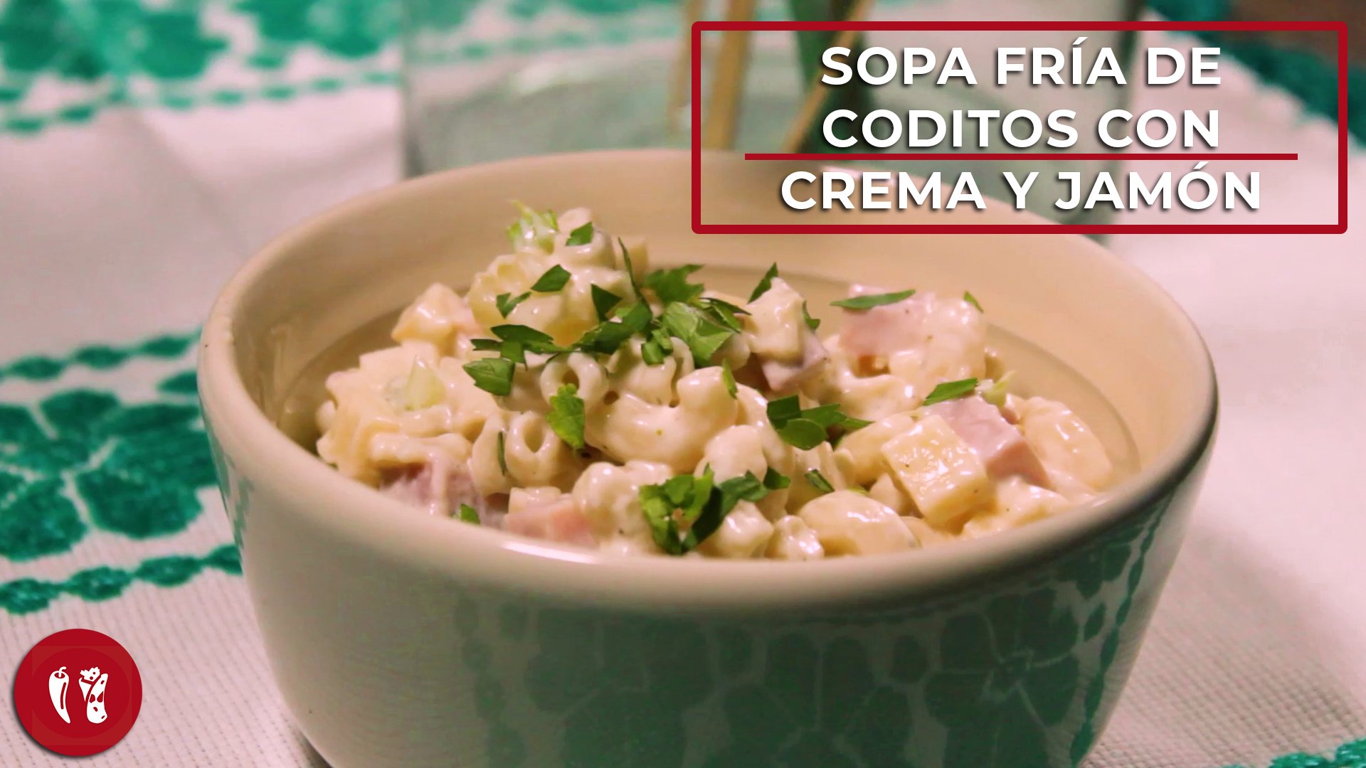 Sopa fría de coditos con crema y jamón | Receta fácil | Directo al Paladar  México - Vídeo Dailymotion