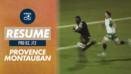 Le résumé de Provence Rugby / Montauban