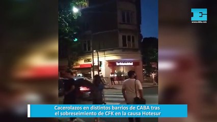 Cacerolazos en distintos barrios de CABA tras el sobreseimiento de CFK en la causa Hotesur