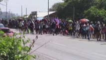 Tres nuevas caravanas de migrantes parten desde Tapachula hacia Ciudad de México