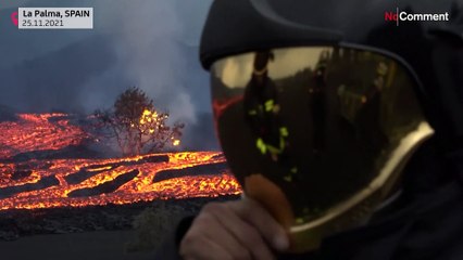 Temperaturmessung auf La Palma: Hautnah dran am neuen Lavafluss