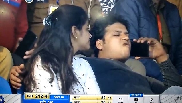 முதல் டெஸ்டின் போது இணையத்தில் வைரலான குட்கா ரசிகர் - வீடியோ