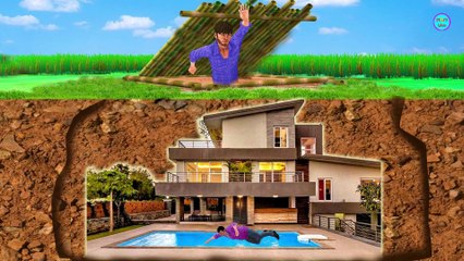 UNDERGROUND SECRET VILLA SWIMINGPOOL COMEDY HINDI KAHANI COMEDY VIDEO अंडरग्राउंड सीक्रेट विला स्विमिंगपूल कॉमेडी हिंदी कहानी कॉमेडी वीडियो