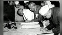 When India got its constitution? Watch those time pictures