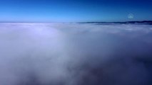 KASTAMONU - Sisle kaplanan Ilgaz Dağı havadan görüntülendi