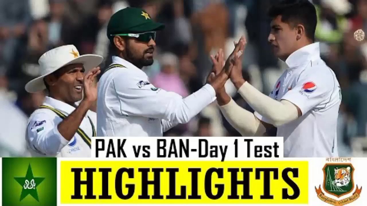 pakistan vs bangladesh 1st test highlights 2021
