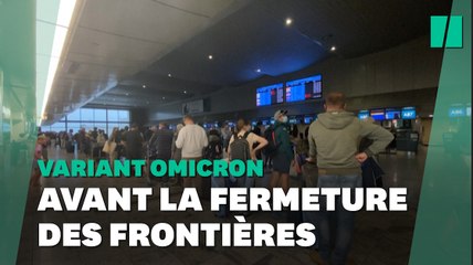 Variant Omicron: départs précipités à l'aéroport en Afrique du Sud