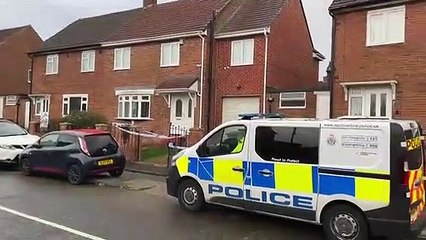 Police cordon at Penwood Road in Pennywell