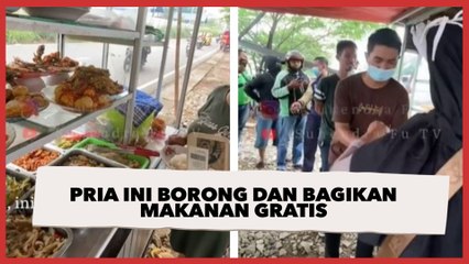 Borong dan Berbagi Makanan Gratis, Aksi Pria Ini Bikin Salut
