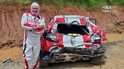 Ketua MPR RI Bamsoet dan Pembalap Nasional Sean Galael Kecelakaan Rally di Meikarta