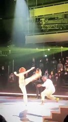 Jules Renault, le compagnon de Fauve Hautot, a assisté à la finale de "Danse avec les stars" le 26 novembre 2021.