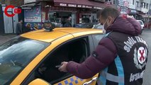 Kadıköy'de emniyet kemeri takmayan taksiciye ceza