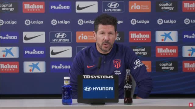 Simeone: Hoy en Liga estamos en una situación entusiasmante para mi gusto