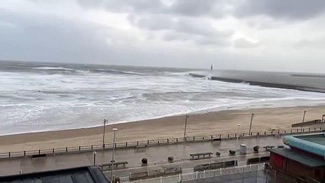 High winds at Roker on Saturday, November 27 as Storm Arwen batters the region